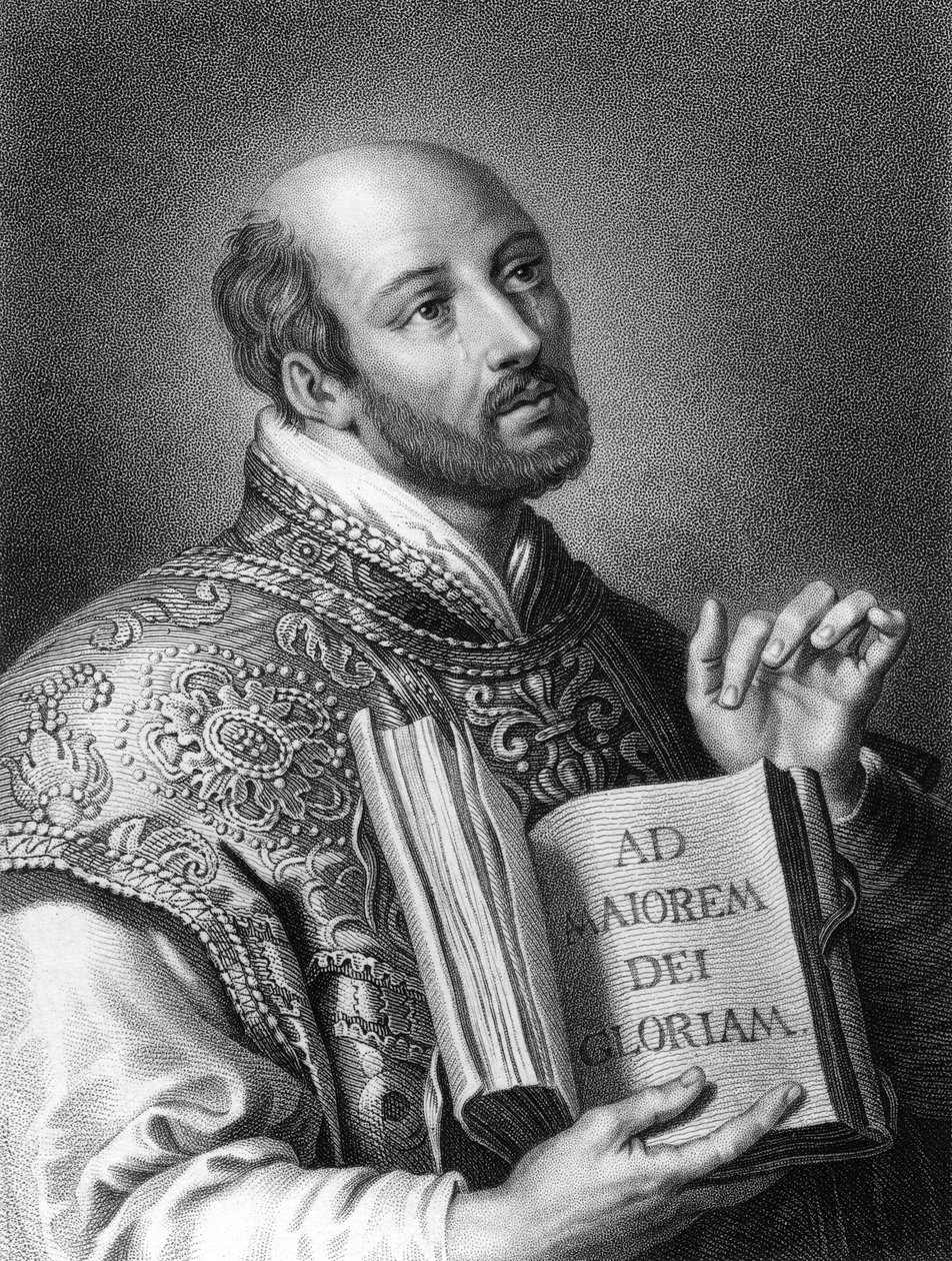 St Ignatius av Loyola, spansk soldat fra 1500-tallet og grunnlegger av jesuittene, 1836. av W. Holl