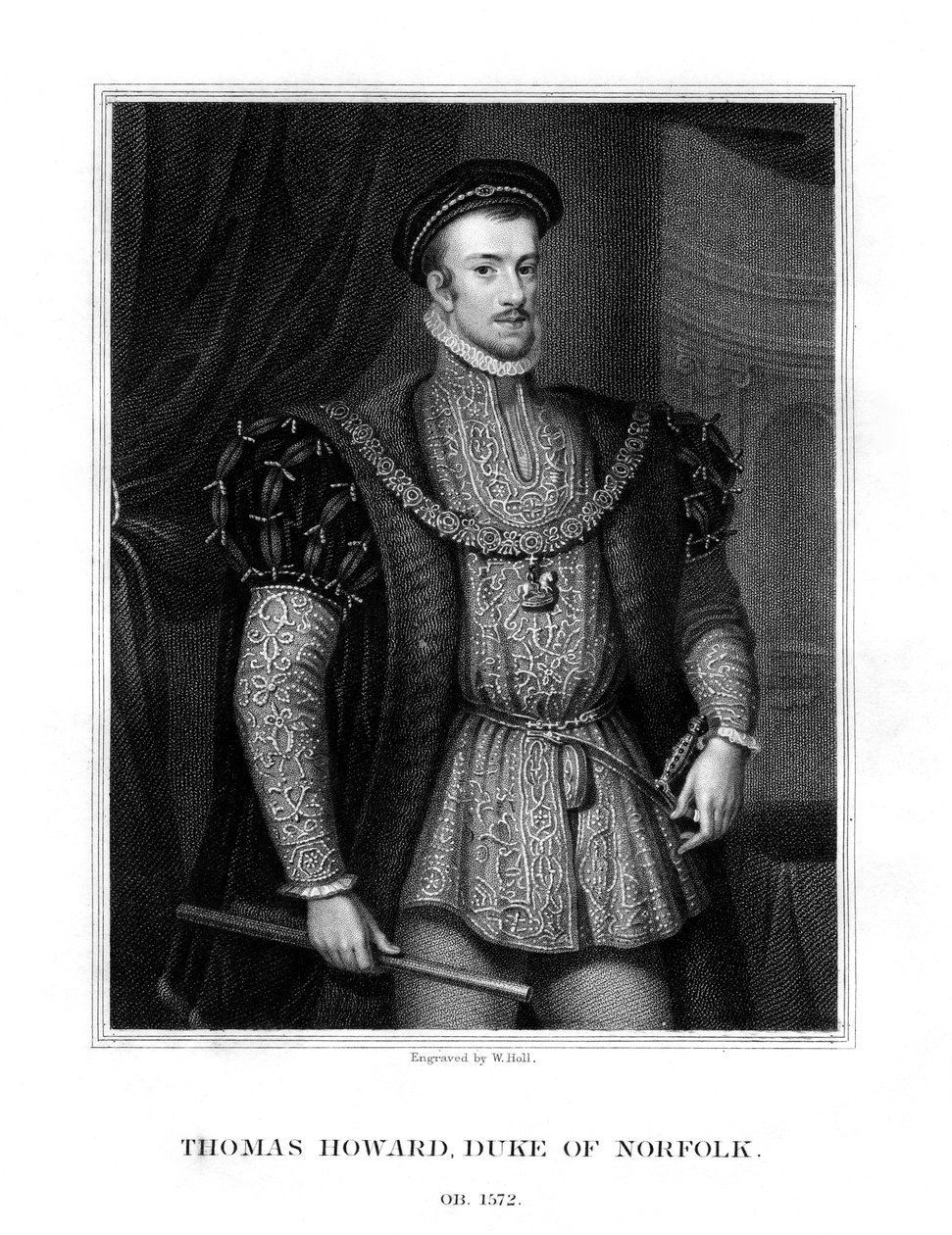 Thomas Howard, 4. hertug av Norfolk og 1. jarl av Southampton, 1829. av W. Holl