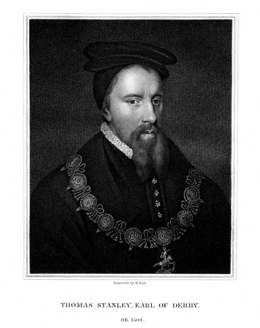Thomas Stanley, 1. jarl av Derby, engelsk adelsmann, 1827. av W. Holl