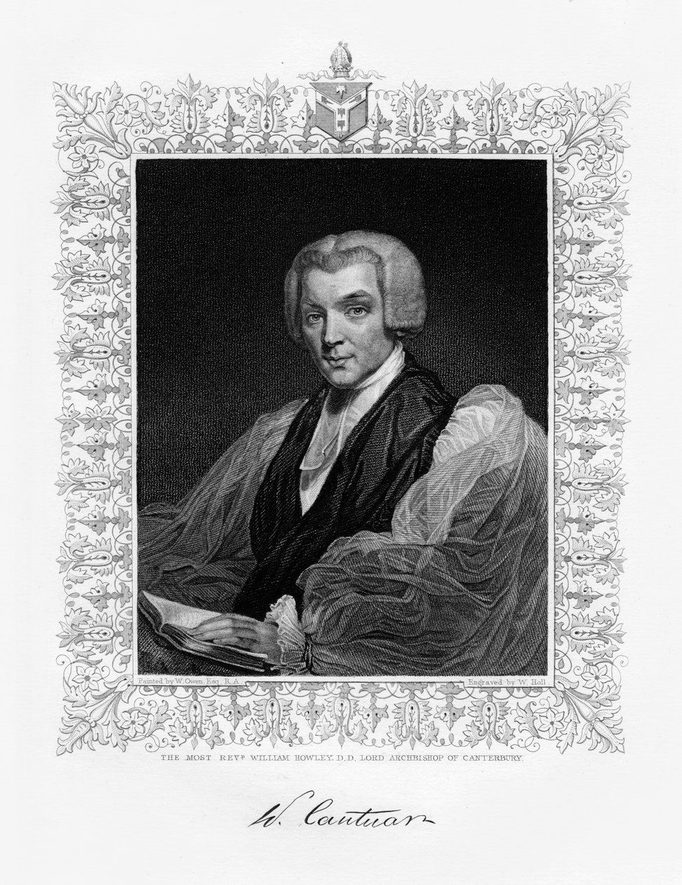 William Howley, erkebiskop av Canterbury, 1800-tallet. av W. Holl