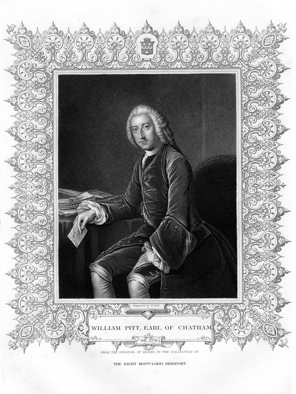 William Pitt, 1st Earl of Chatham, British Whig-statsmann, 1800-tallet. av W. Holl