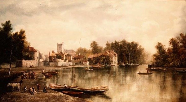 Utsikt over Twickenham, en av et par av W. Howard