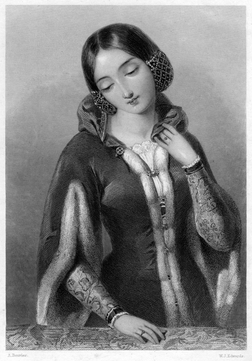 Anne av Böhmen, dronningkonsort av Richard II av England. av W. J. Edwards
