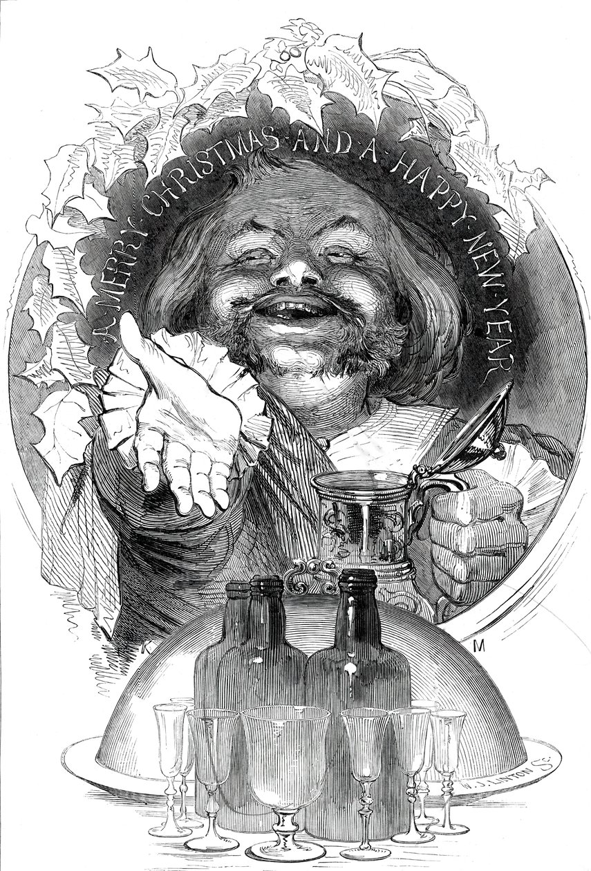 En god jul og et godt nytt år, 1845. av W. J. Linton