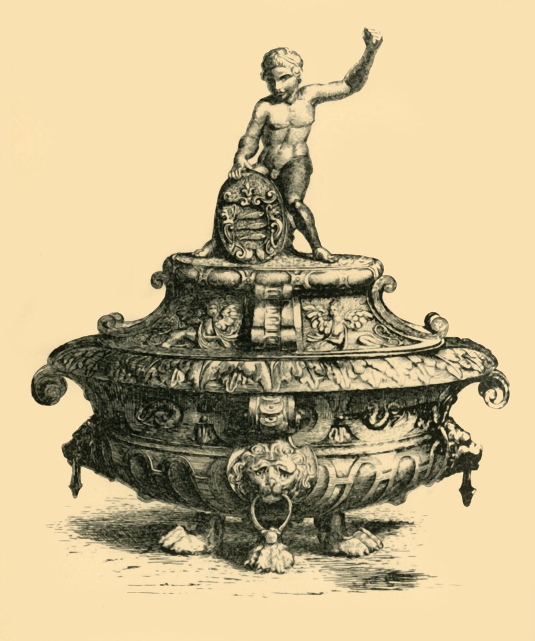 Bronsevase, 1500-tallet, 1881. av W. M. McGill