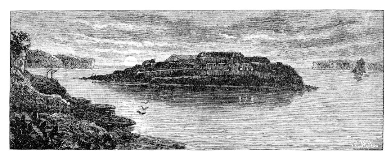 Bare Island, Botany Bay, New South Wales, Australia, 1886. av W. Macleod