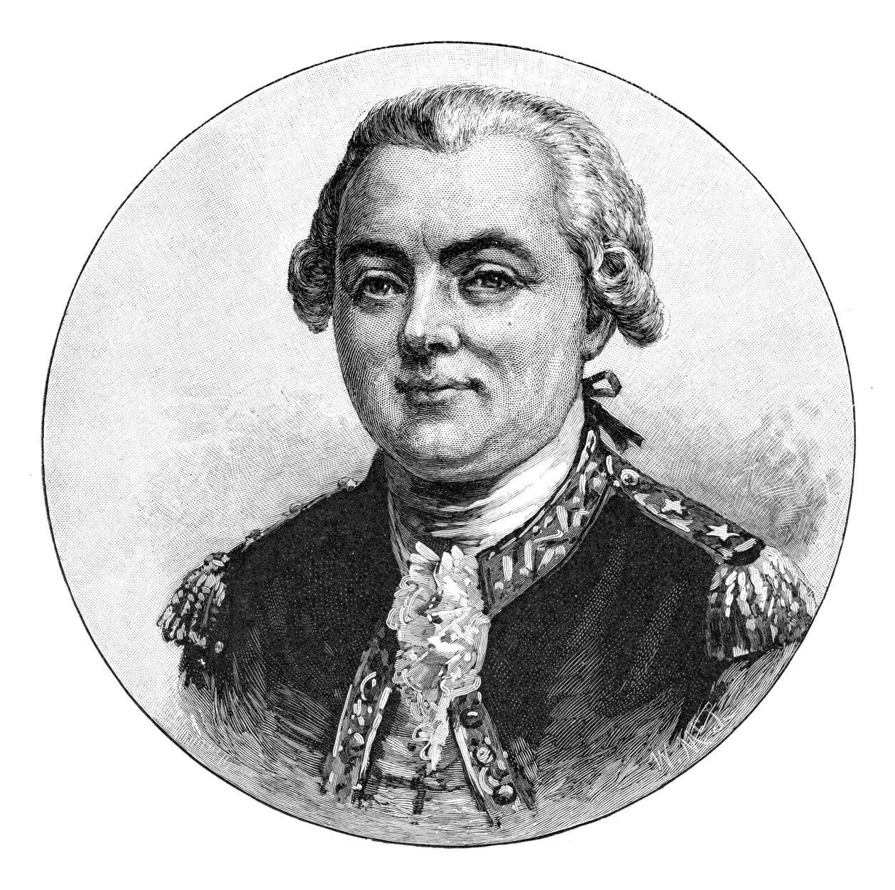 Jean Francois Galaup, comte de La Perouse, fransk marineoffiser og oppdagelsesreisende, 1886. av W. Macleod