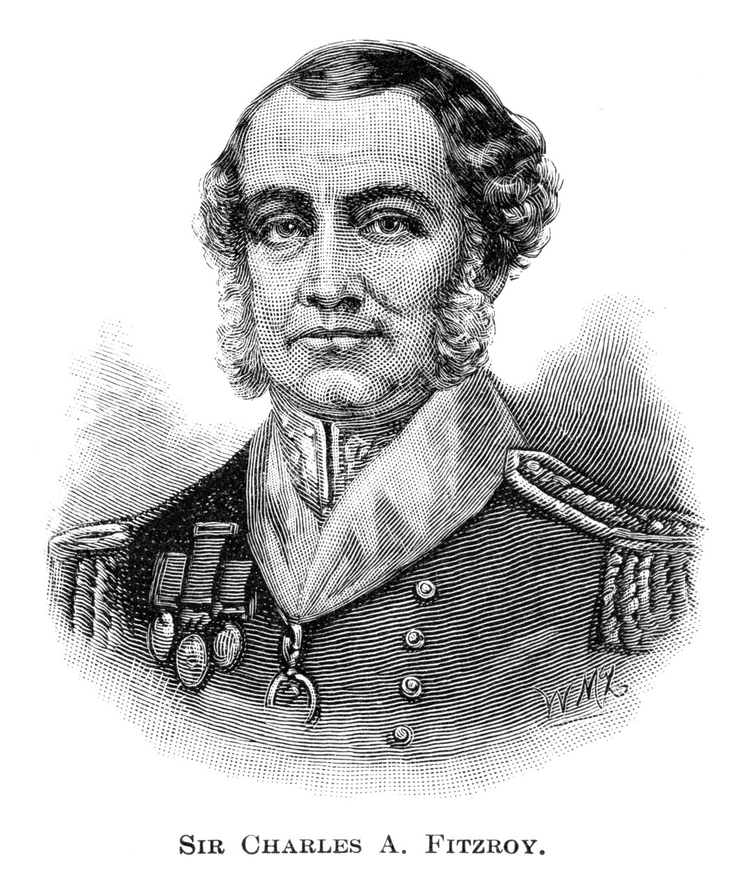 Sir Charles Augustus FitzRoy, guvernør i New South Wales, 1886. av W. Macleod