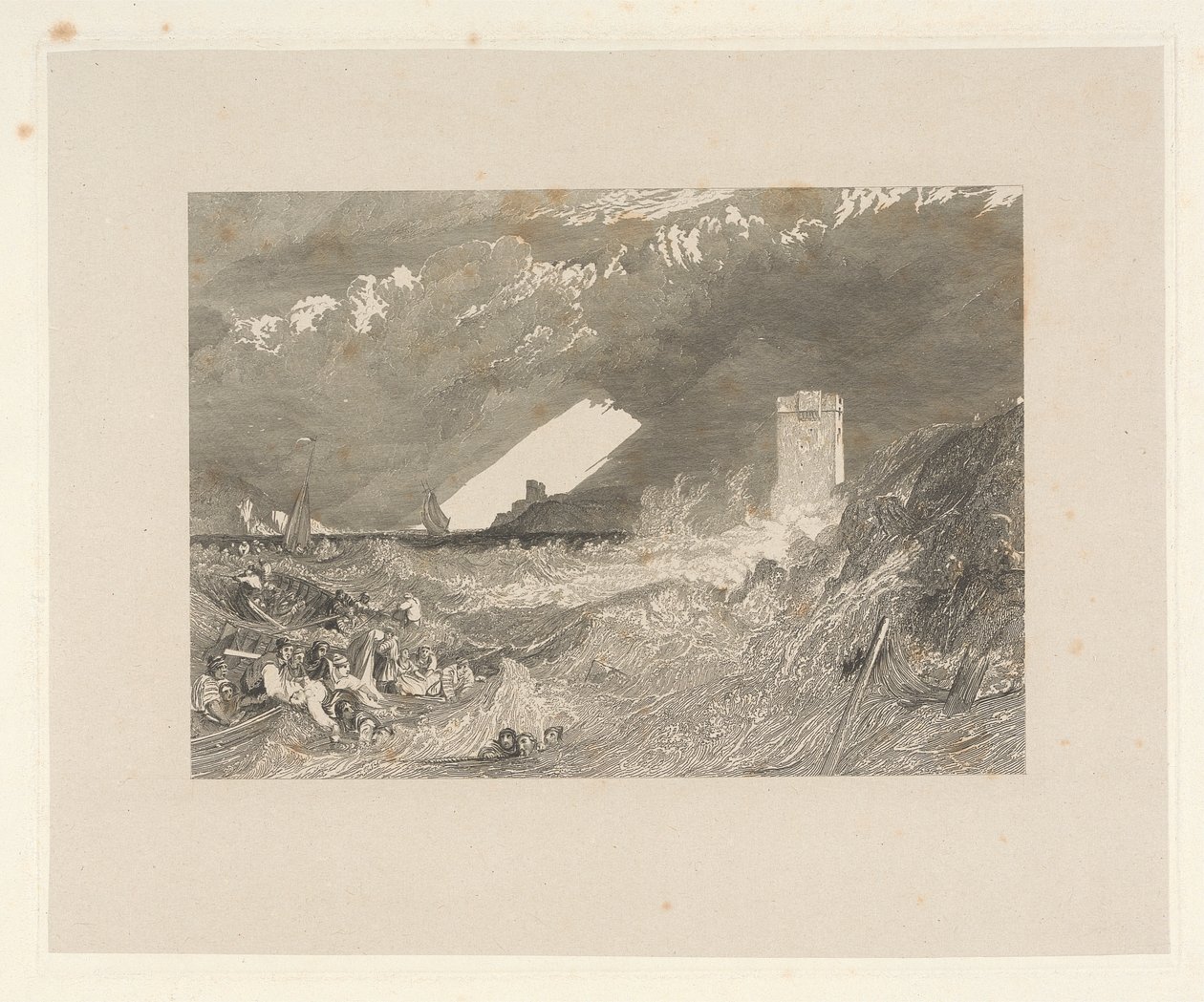 Inngang til Fowey Harbour, Cornwall av W. R. Smith