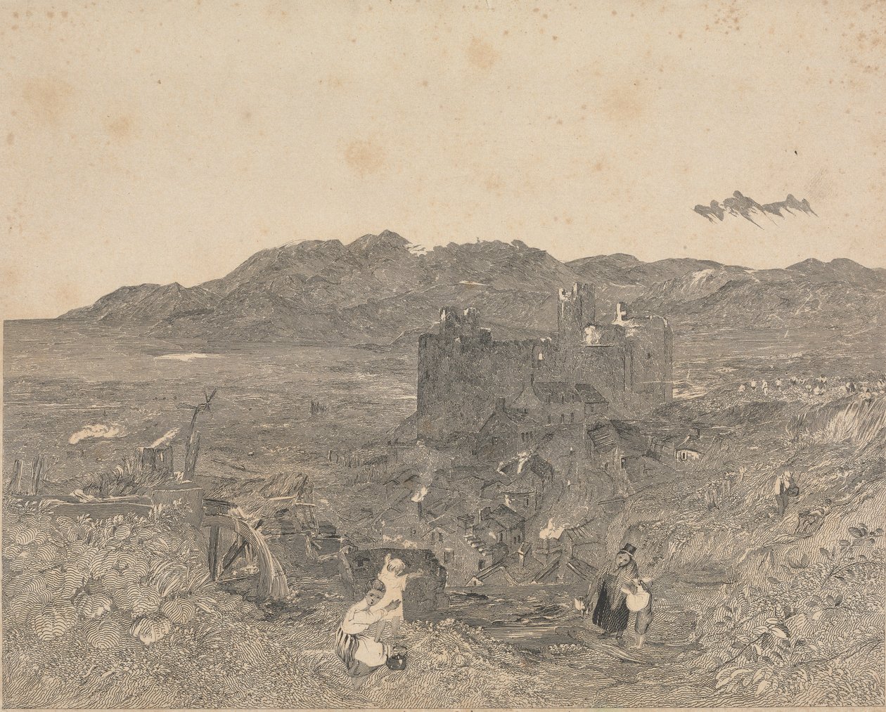 Harlech Castle, Nord-Wales av W. R. Smith