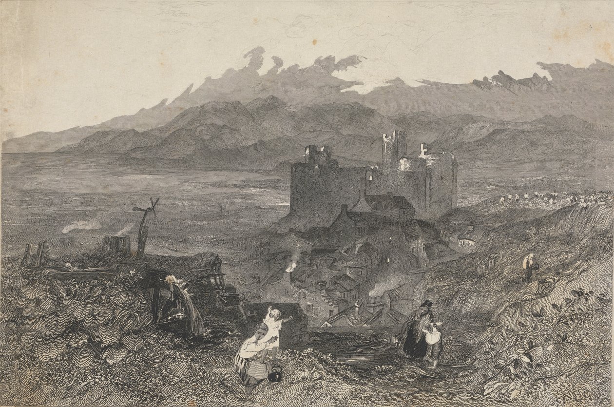 Harlech Castle, Nord-Wales av W. R. Smith