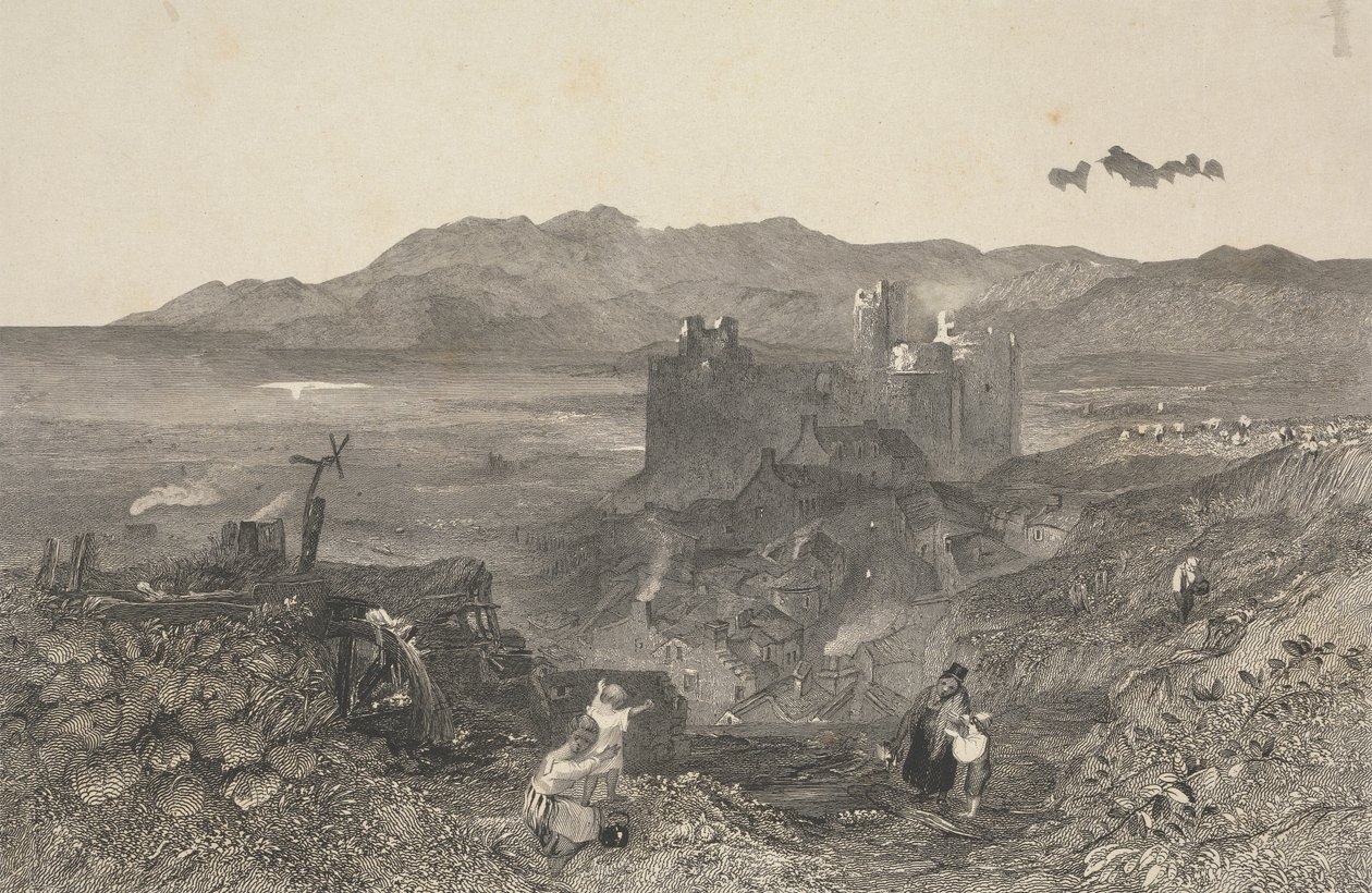 Harlech Castle, Nord-Wales av W. R. Smith