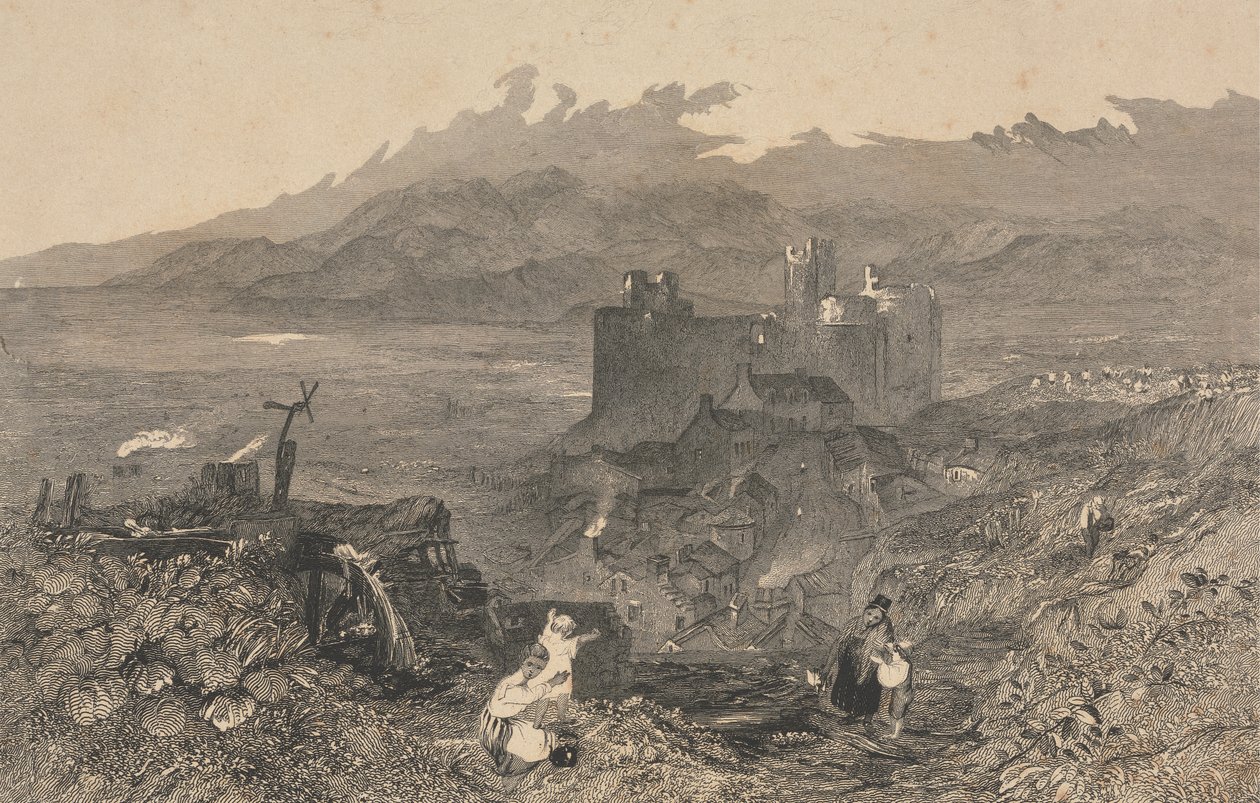 Harlech Castle, Nord-Wales av W. R. Smith