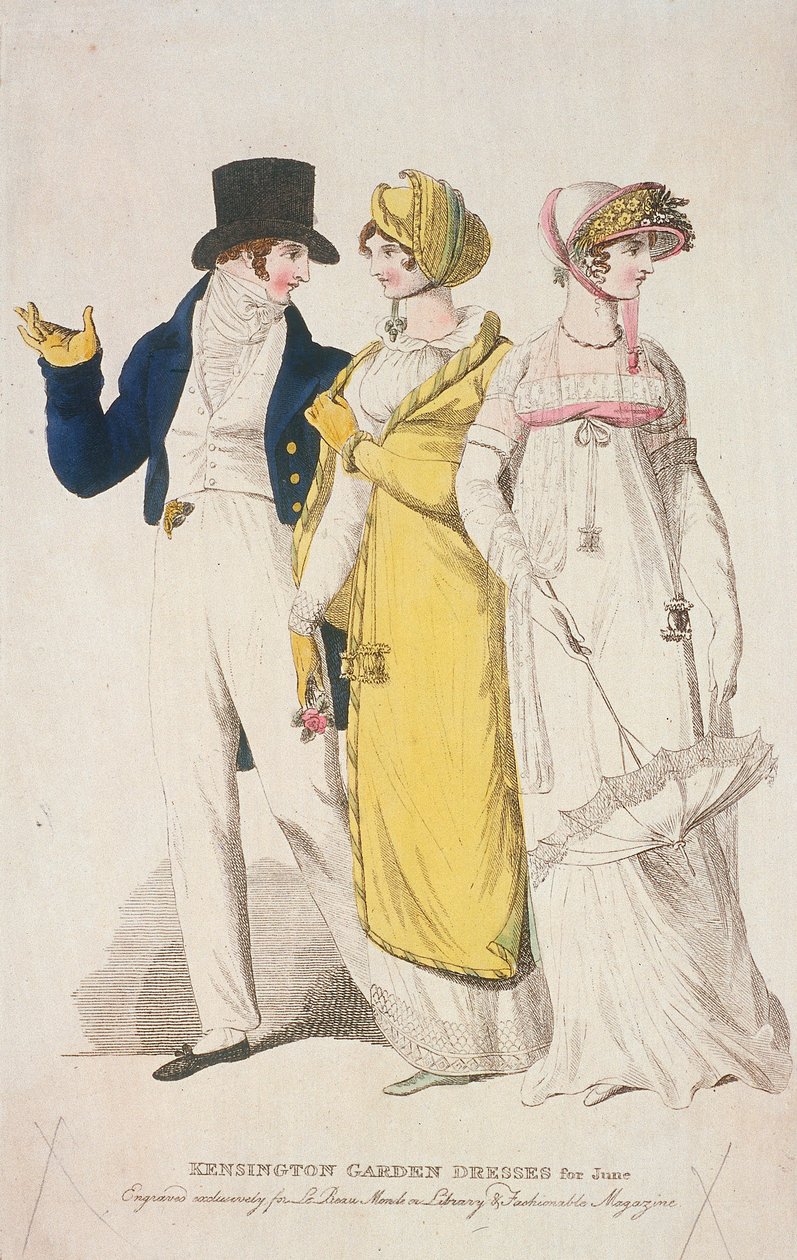 Kensington Garden-kjoler for juni, c1810 av W Read