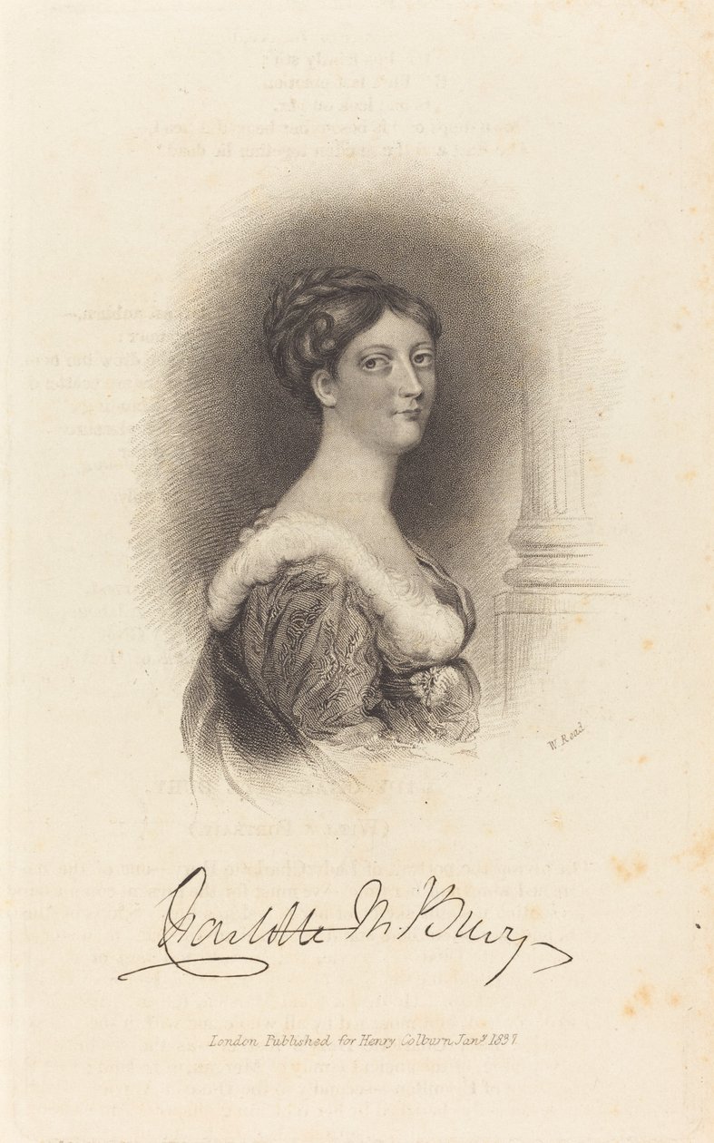Lady Charlotte Susan Maria Bury av W. Read