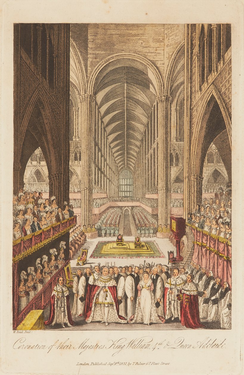 Kroningen av kong William IV og dronning Adelaide av W. Read