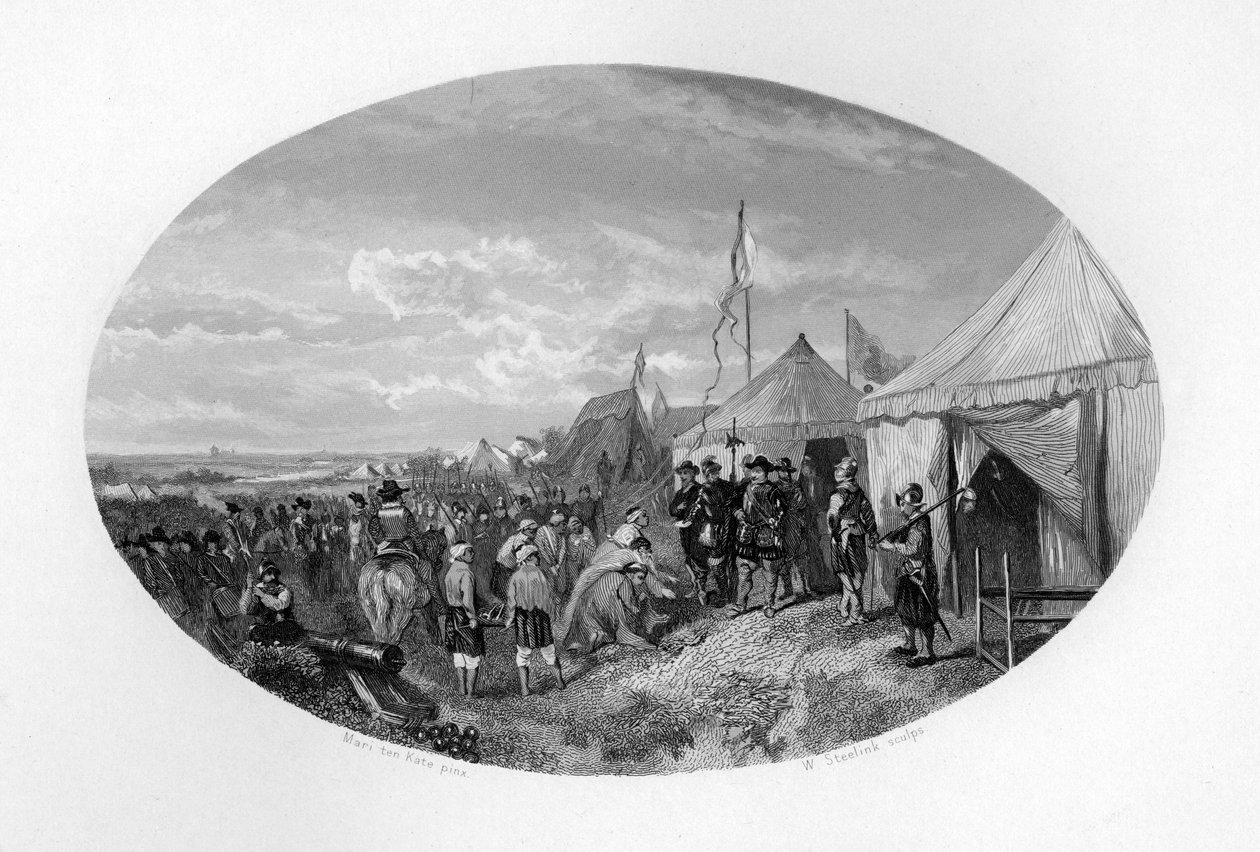 Den første østindiske legasjonen i Nederland, 1602, c1870 av W. Steelink