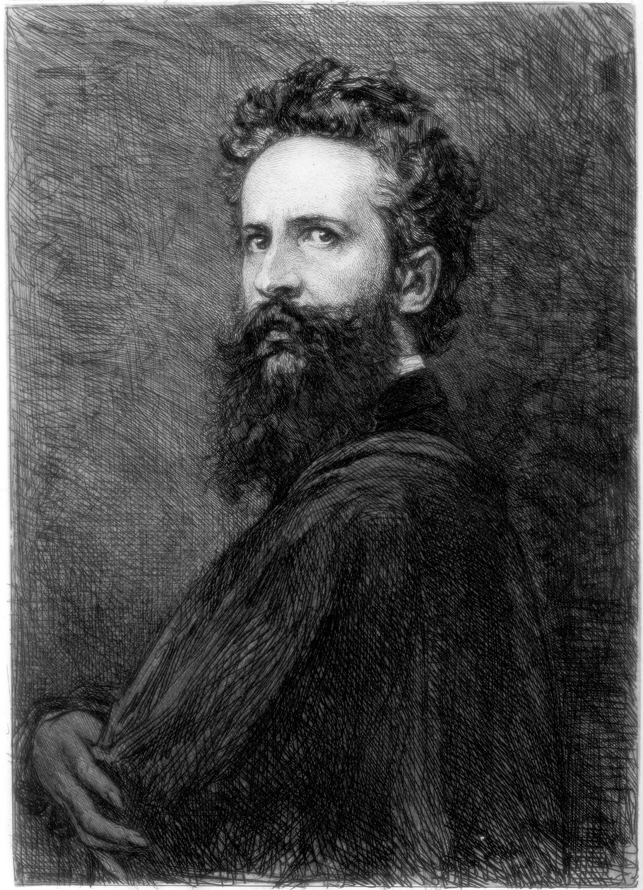 Hans Makart, østerriksk kunstner, c1880-1882. av W. Unger