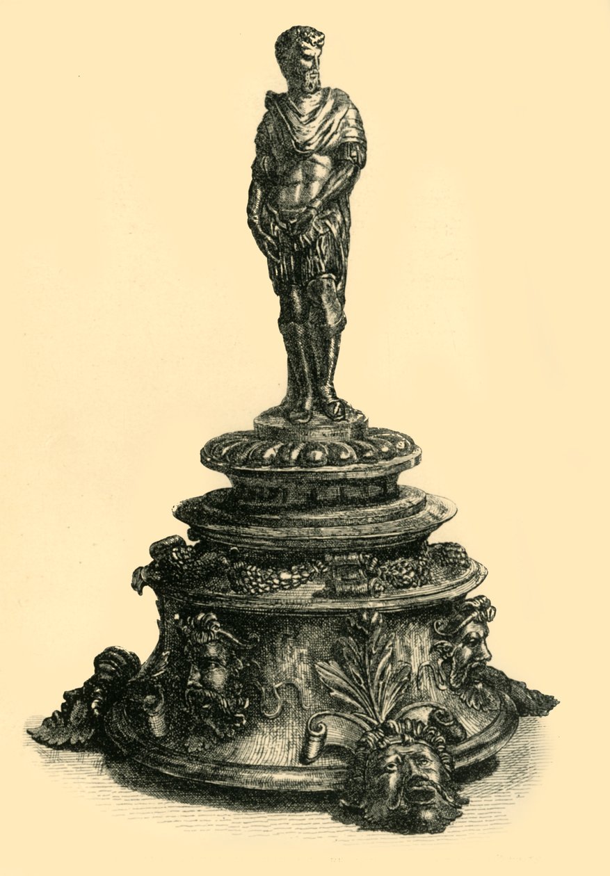 Blekkstand i bronse med figur av en romersk keiser, midten av 1500-tallet, 1881. av W. W. McCarty