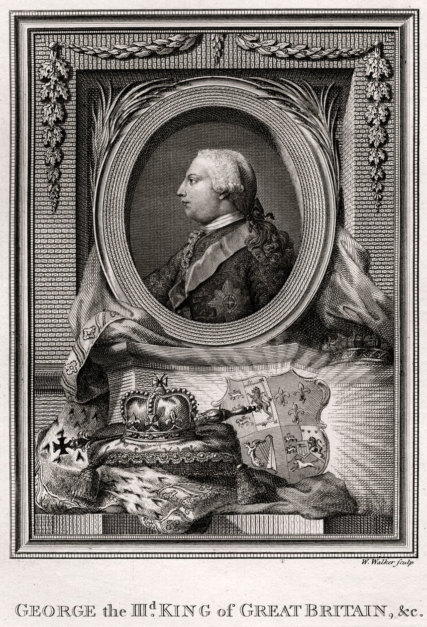 George den III, konge av Storbritannia, 1777 av W. Walker