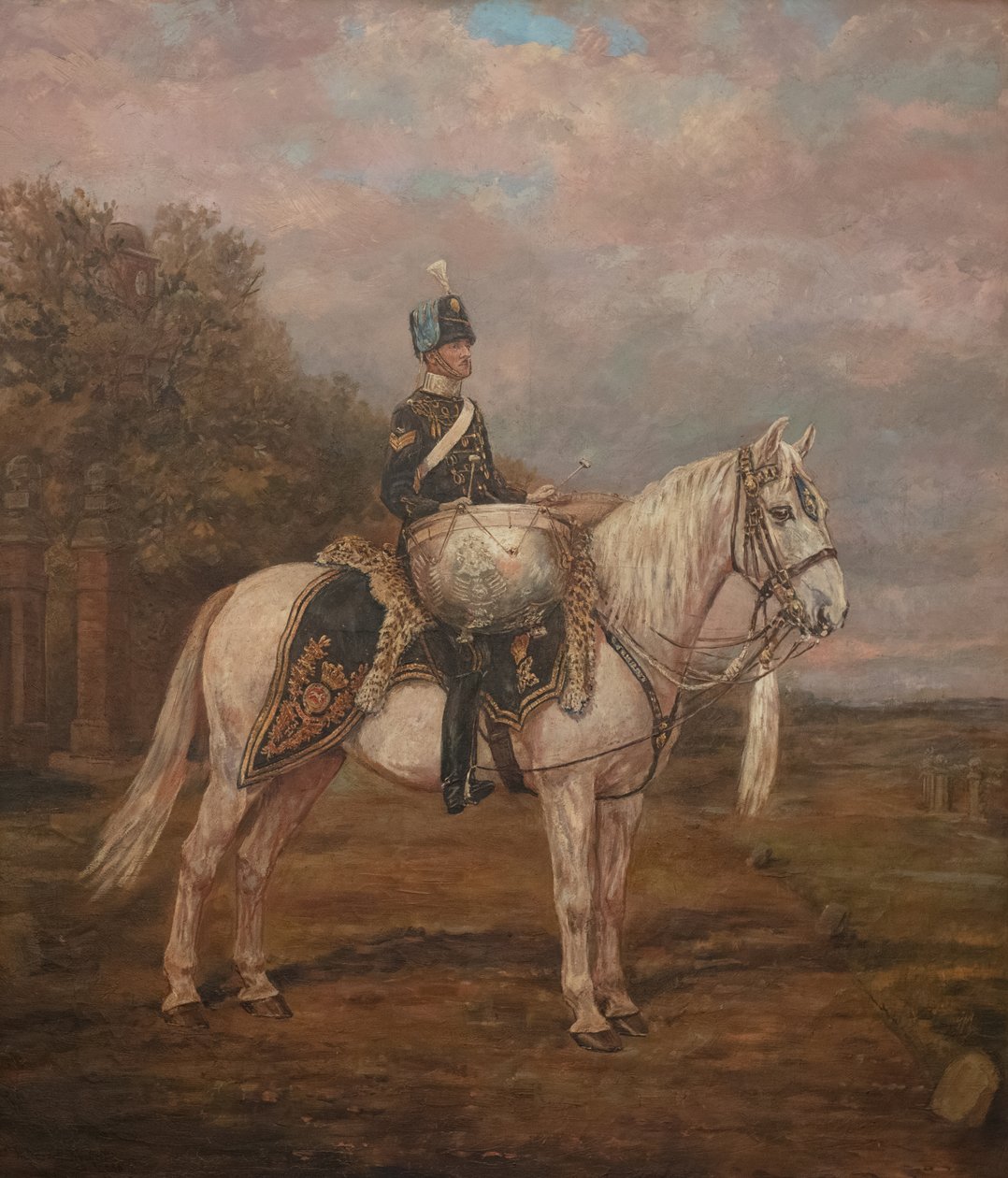 Mary, den siste trommehesten til de 3. (kongens egne) husarer av W. Wasdell Trickett