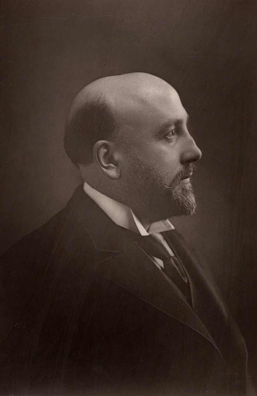 ""Alexander Campbell Mackenzie (1847-1935) skotsk komponist og dirigent. Rektor ved Royal Academy of Music, London (1887-1924). (woodburytype) av W. and D. (after) Downey