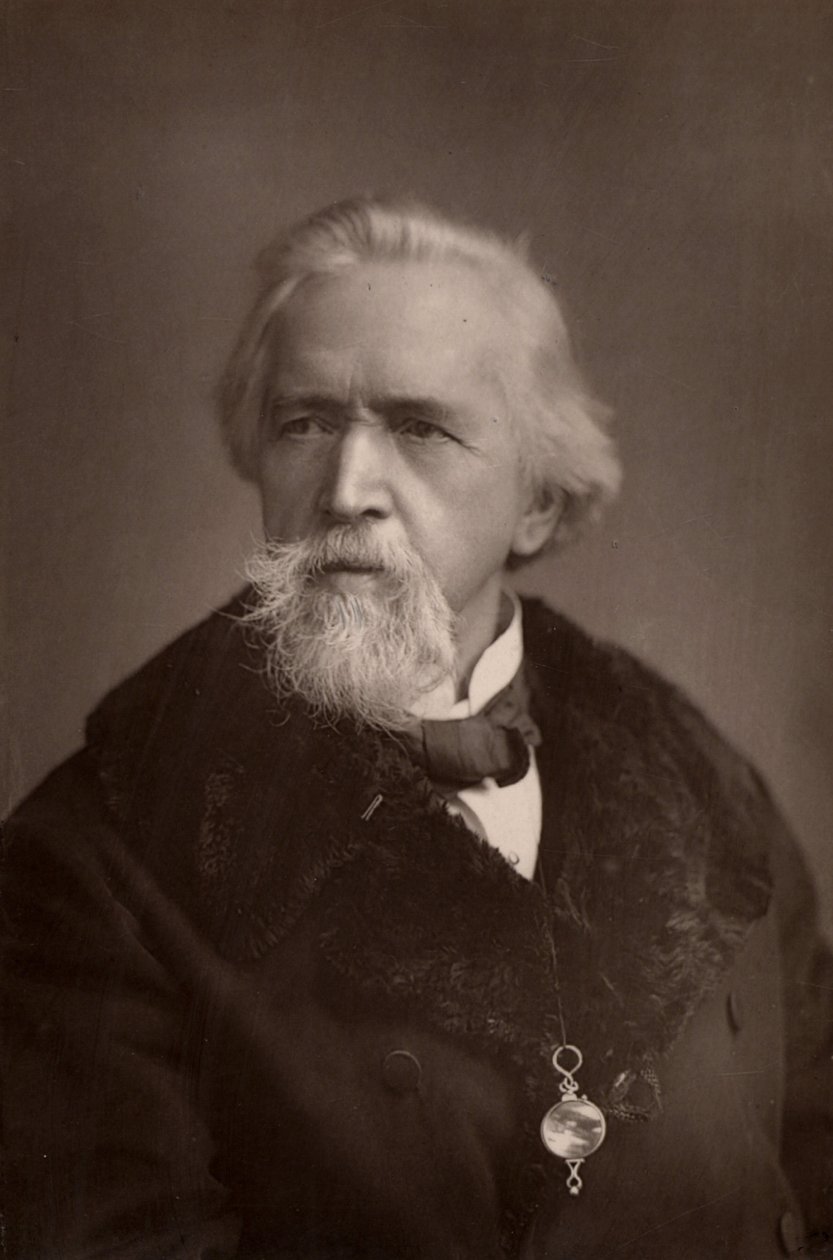 ""George Jacob Holyoake (1817-1906) engelsk sekularist og sosial reformator. Den siste personen i England som ble fengslet for ateisme (1842). Aktiv i Samvirkebevegelsen. (woodburytype) av W. and D. (after) Downey