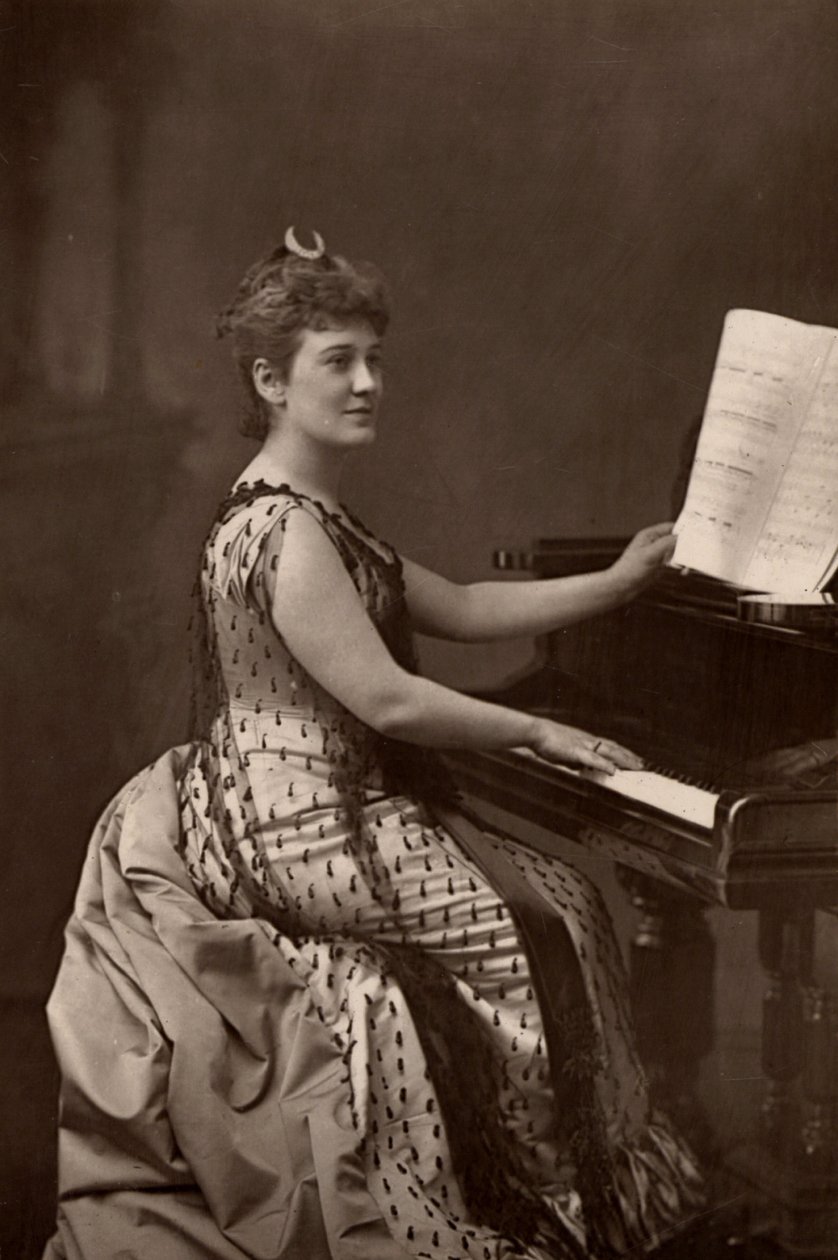 ""Madame Nordica (Lilian Norton) (1857-1914) amerikansk sopran. (woodburytype) av W. and D. (after) Downey
