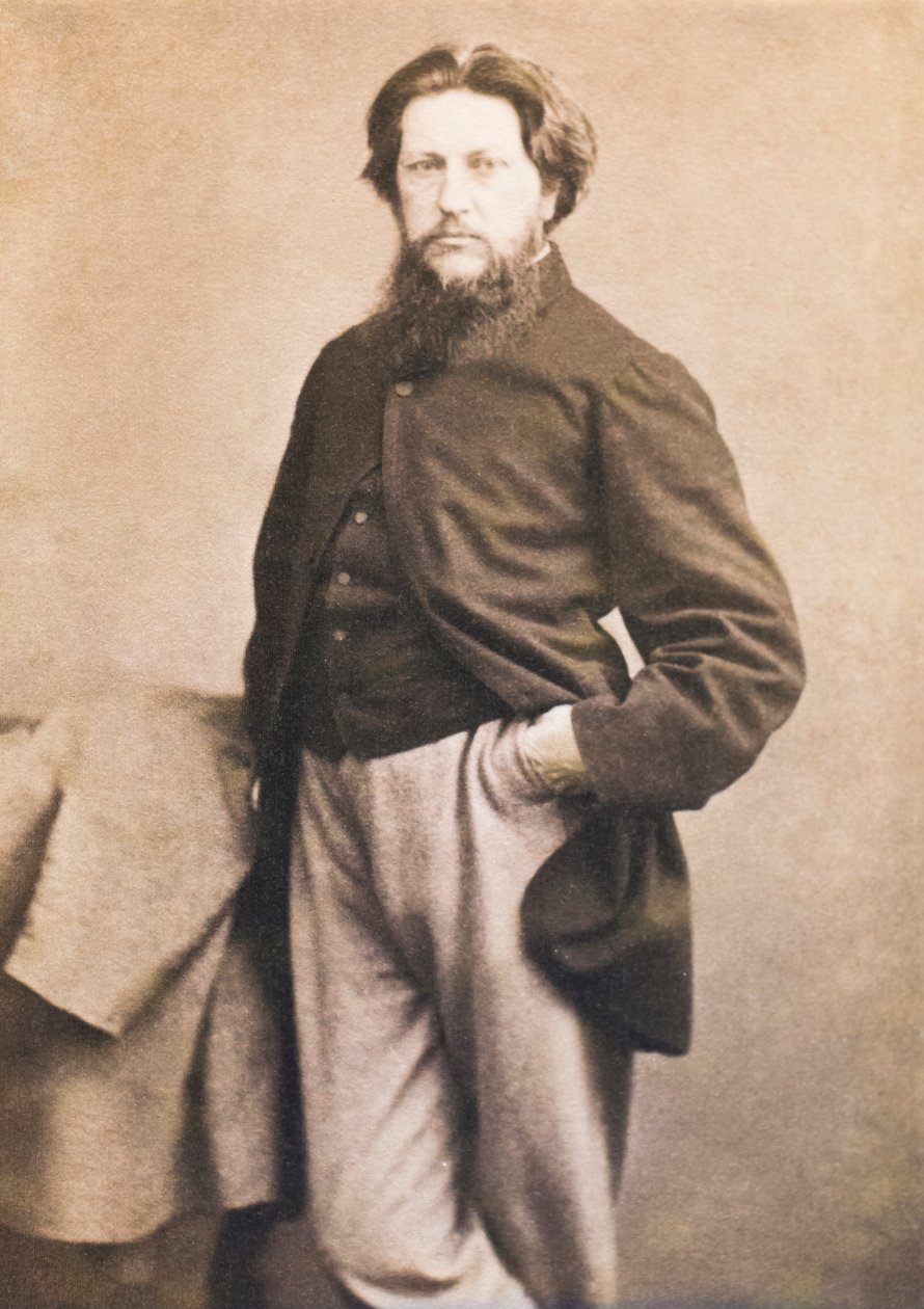 Ford Madox Brown, ca. 1864 (albumin carte-de-visite) av W. and D. Downey