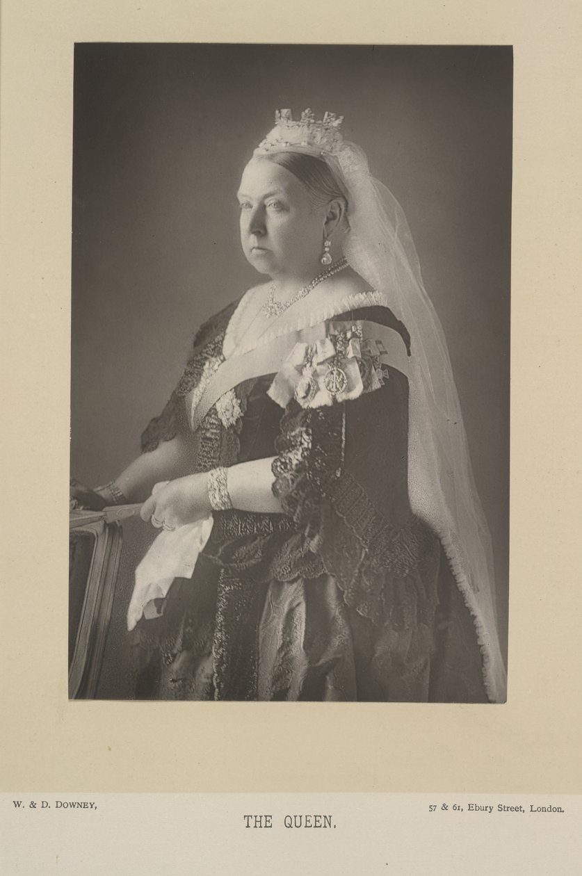 Dronning Victoria. Dronning av Storbritannia av Storbritannia og Irland, og (fra 1876) keiserinne av India. Portrett. av W. and D. Downey