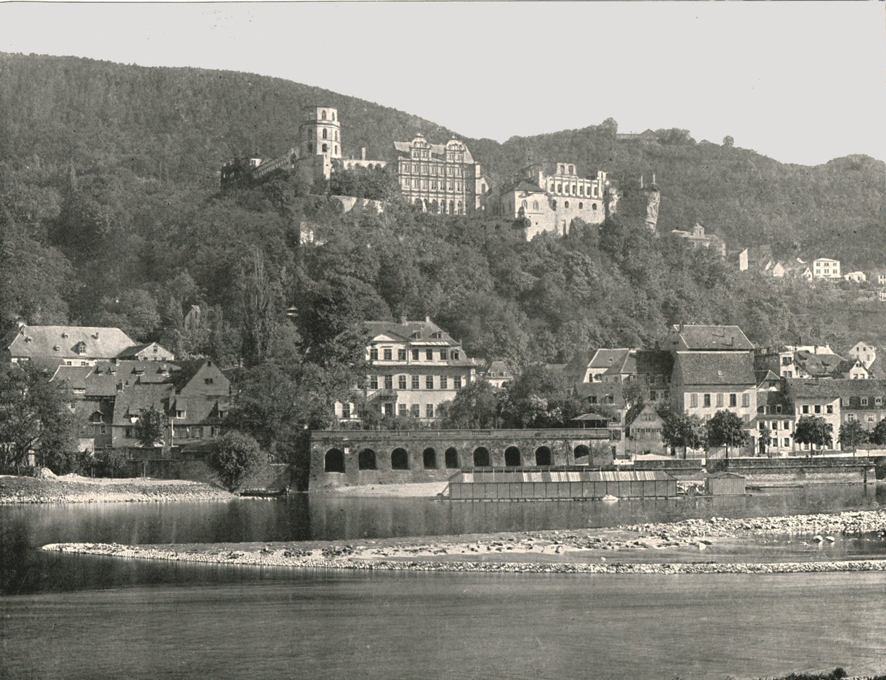Slottet, Heidelberg, Tyskland, 1895. av W and S Ltd