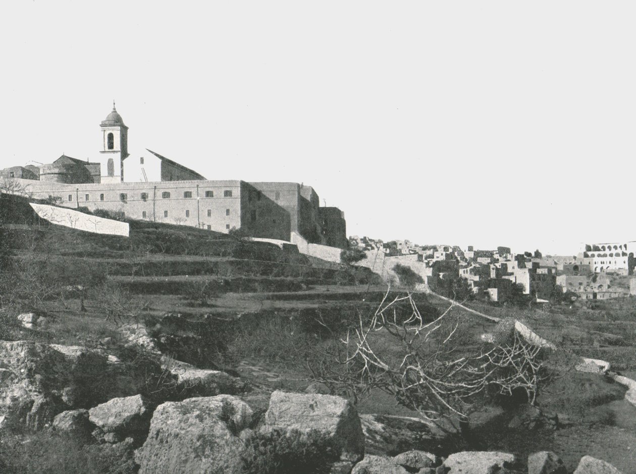 Fødselskirken, Betlehem, Palestina, 1895. av W and S Ltd