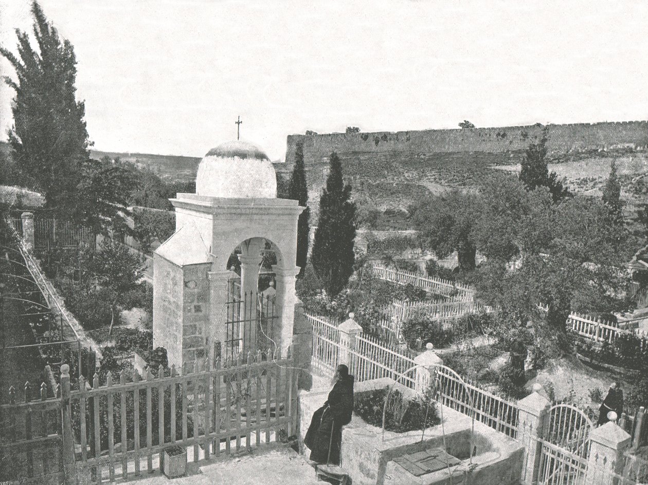 Getsemane-hagen, Jerusalem, Palestina, 1895. av W and S Ltd