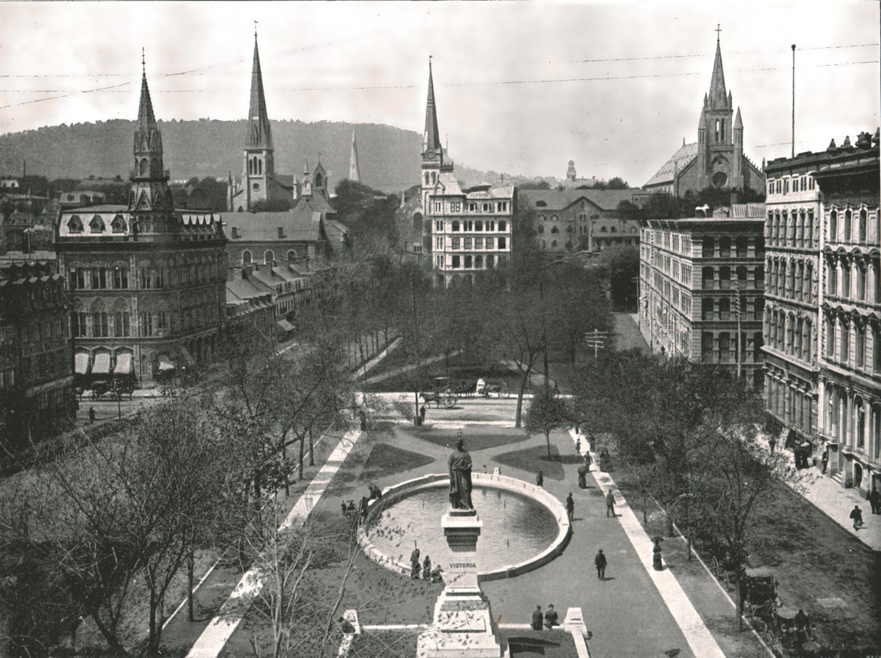 Victoria Square, Montreal, Canada, 1895. av W and S Ltd