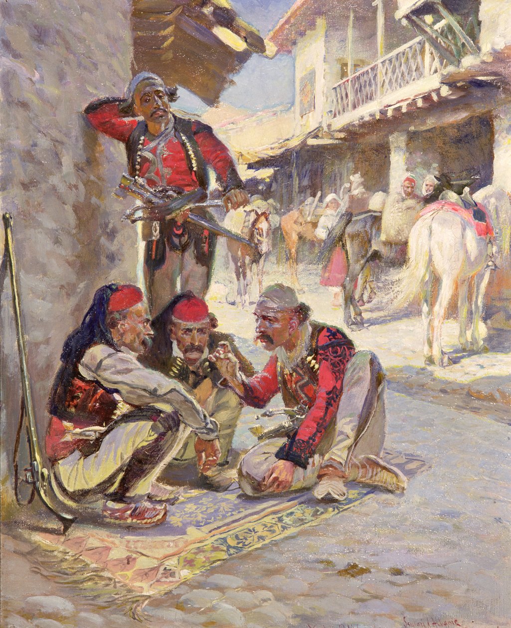 Terningspill, 1892 av Waclaw Pawliszak