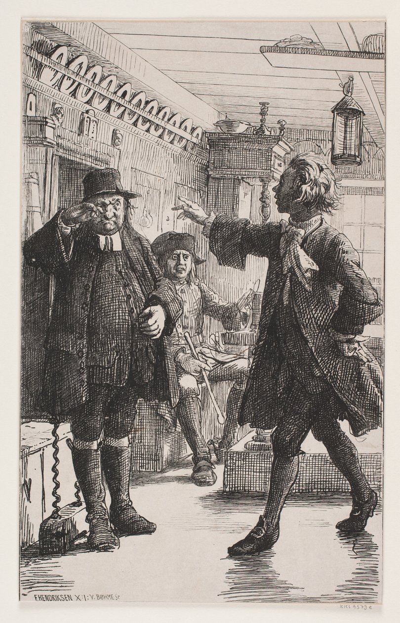 Erasmus Montanus og Per Degn av Waldemar Bøhme