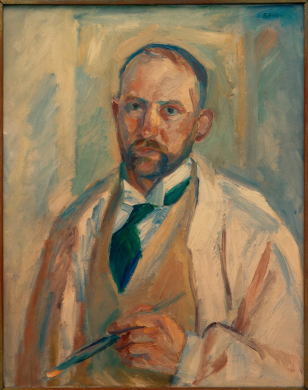 Selvportrett av Waldemar Rosler