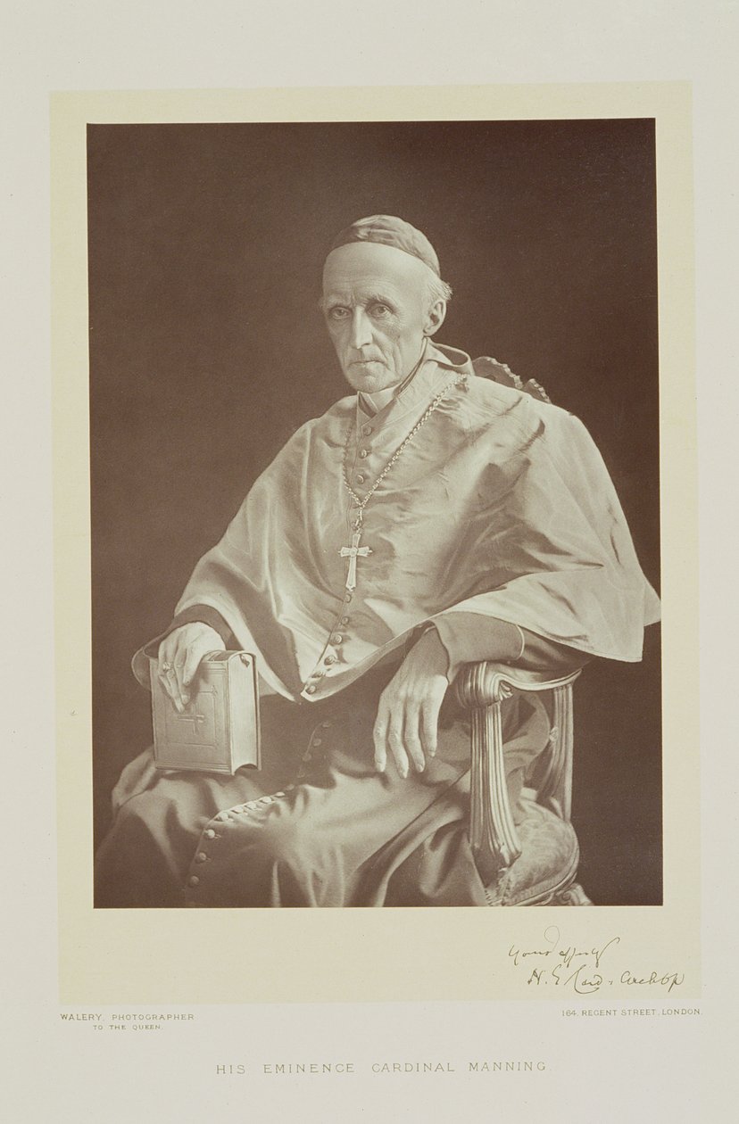 Portrett av kardinal Henry Edward Manning (1808-92) av Walery Rzewuski
