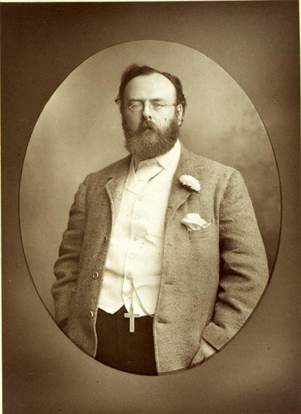 Portrett av Robert Buchanan (1841-1901) (s/hvitt-bilde) av Walery Rzewuski