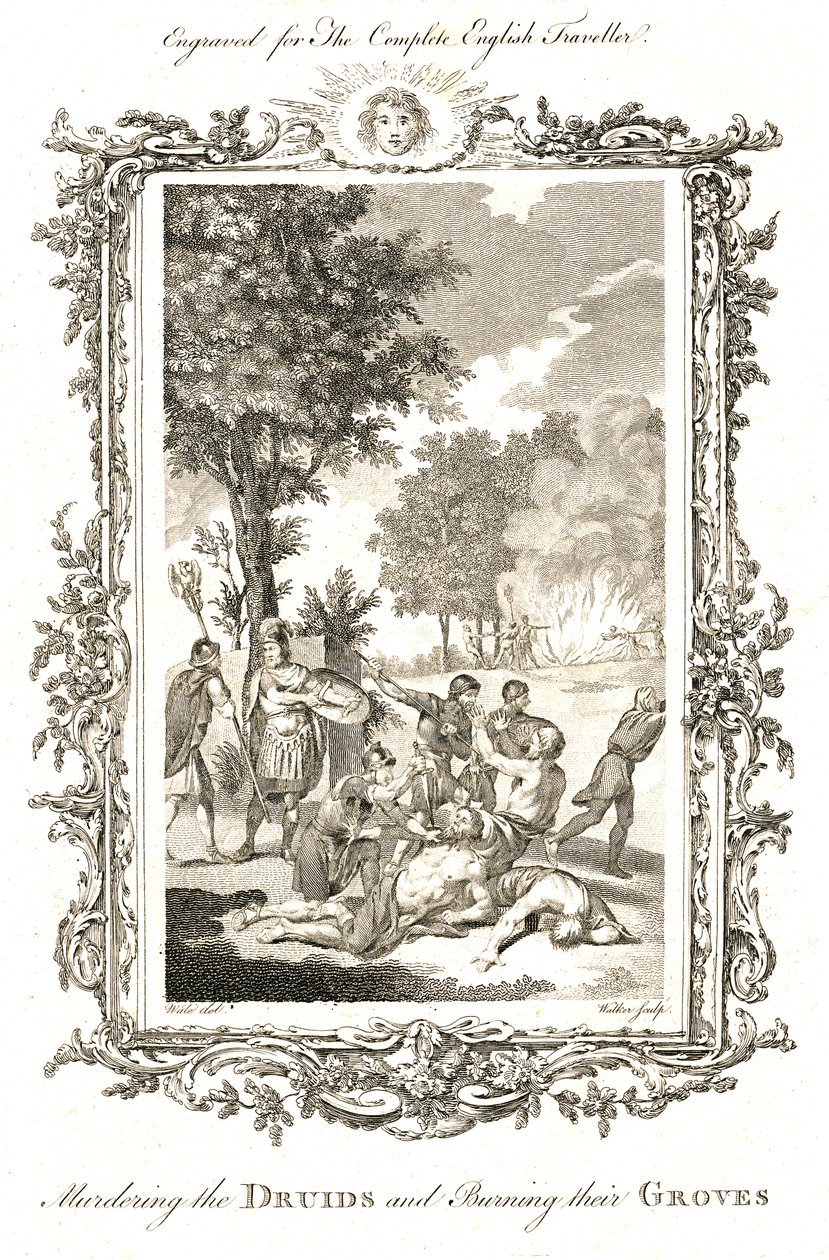 Murdering the Druids, ca. 1771-1772 av Walker