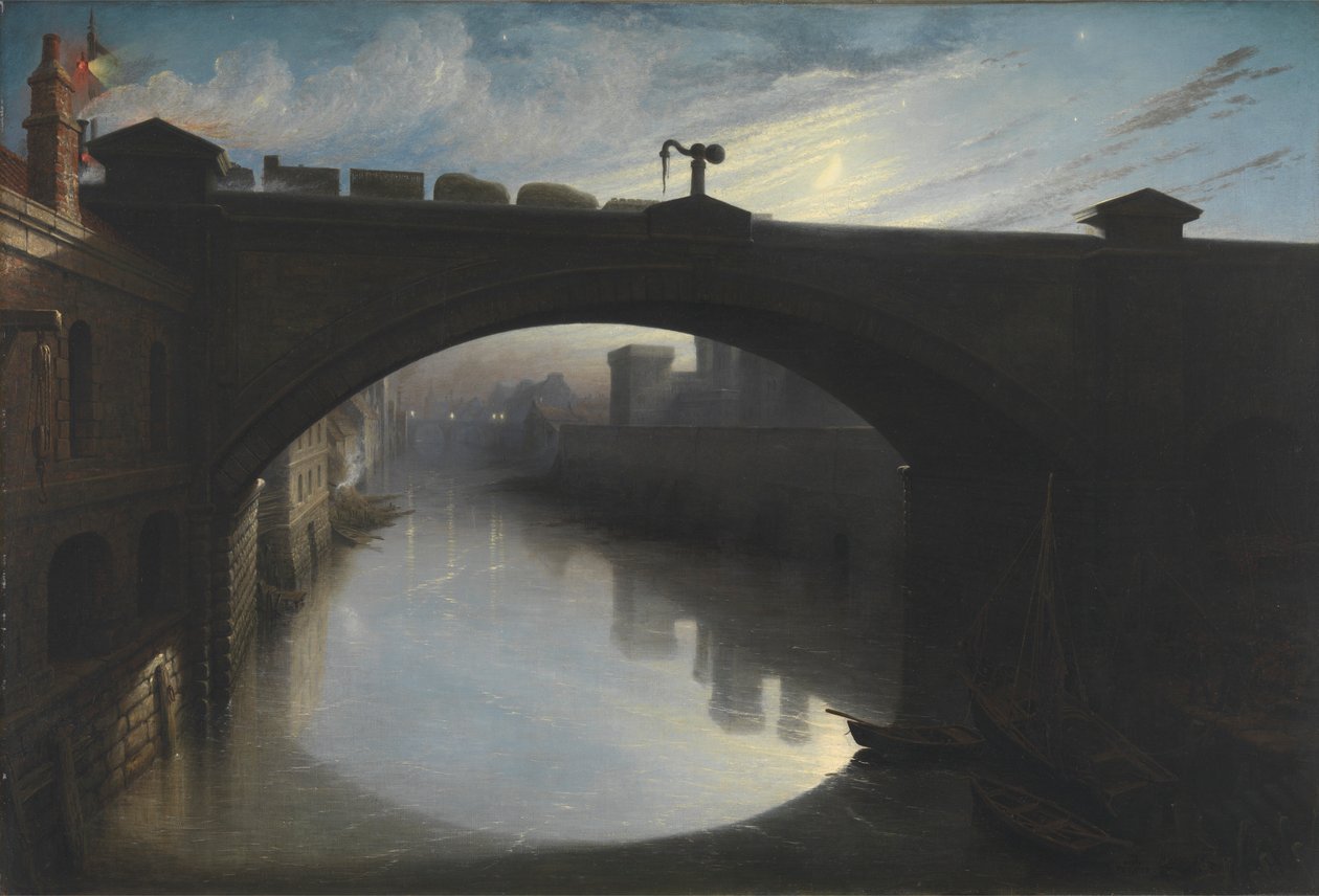 Jernbanebroen over elvevognen, Paisley av Waller Hugh Paton