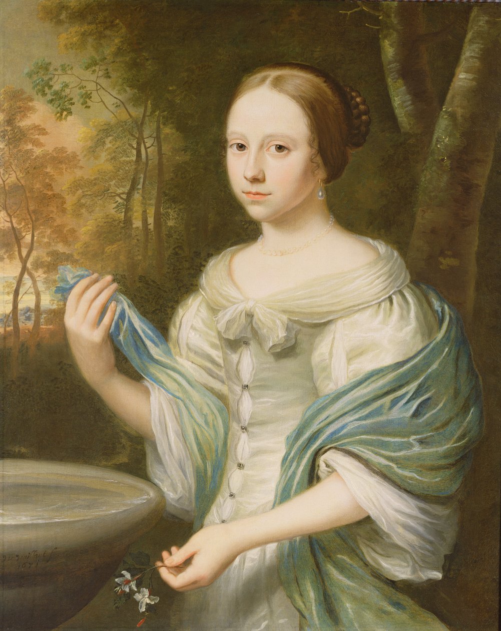 Portrett av en dame, 1671 av Wallerant Vaillant