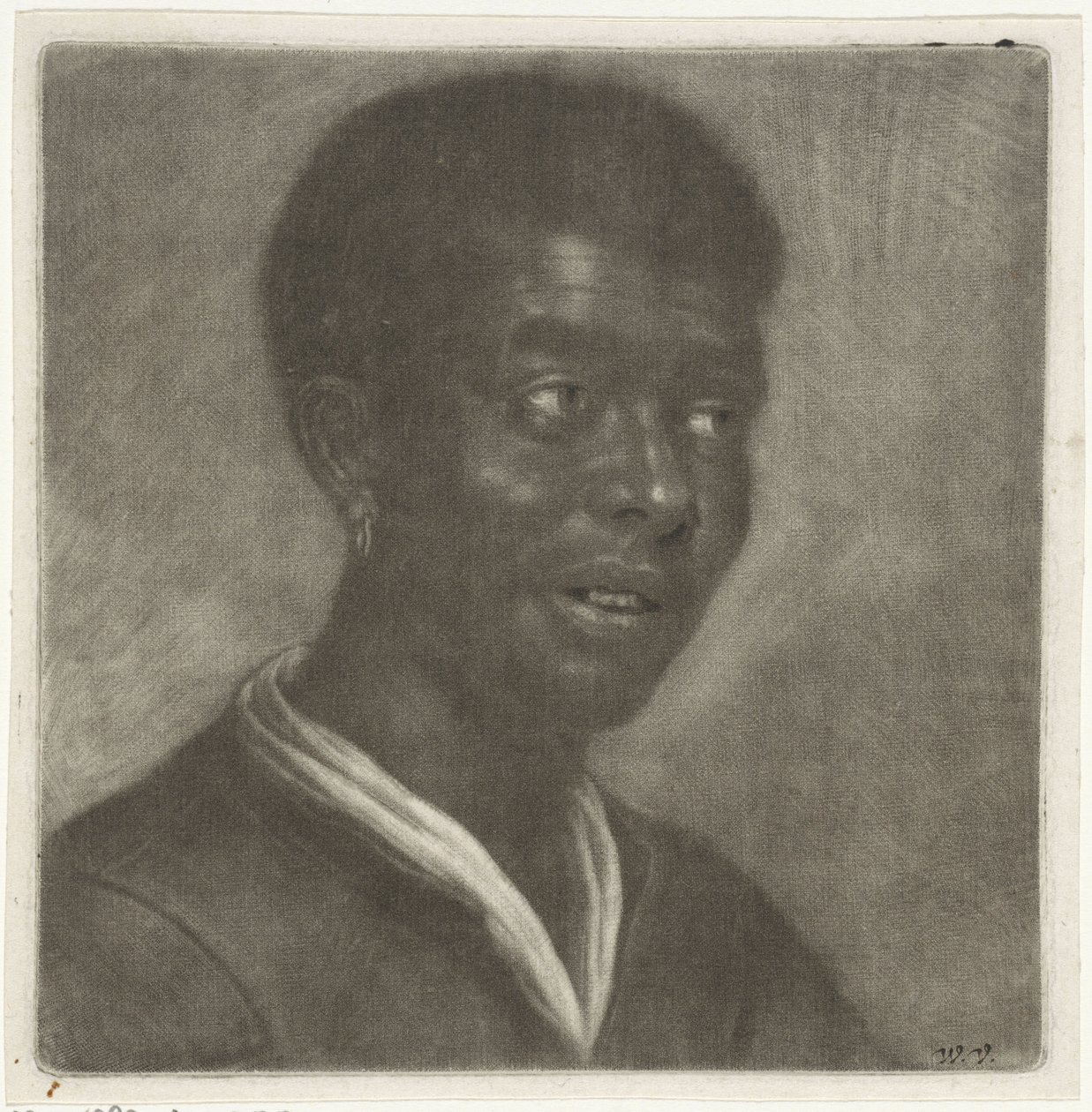 Hodet til en svart mann, ca. 1660-70 av Wallerant Vaillant