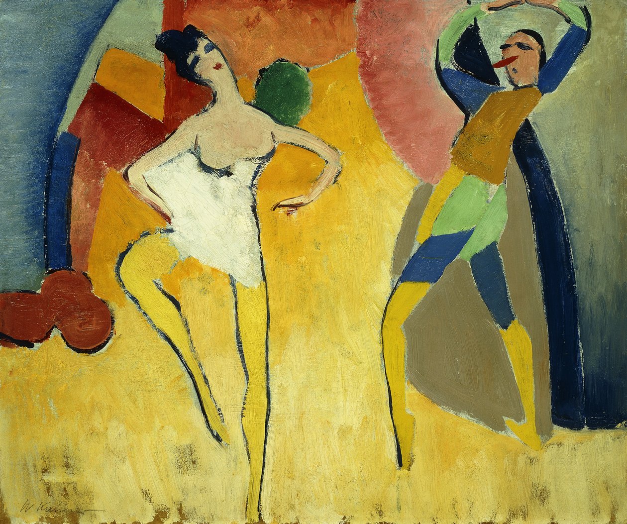 Pierrot og Pierrette av Walt Kuhn