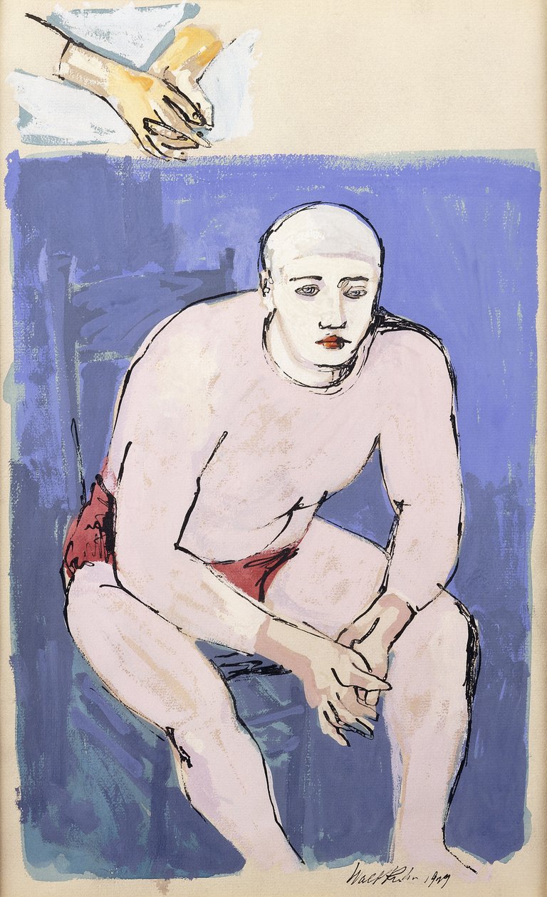 Sittende klovn av Walt Kuhn