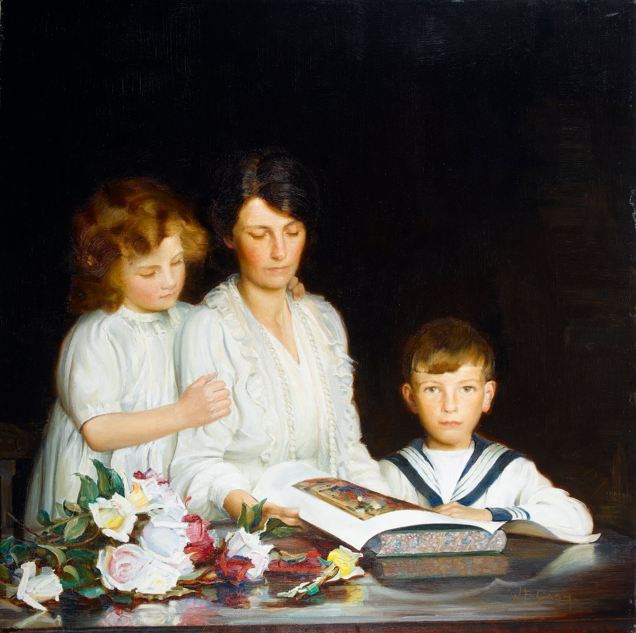 Et familieportrett, 1919 av Walter Bonner Gash