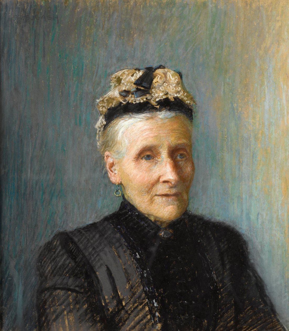 Portrett av en kvinne (pastell på papir) av Walter Bonner Gash