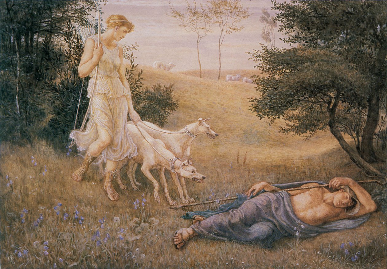 Diana og Endymion av Walter Crane