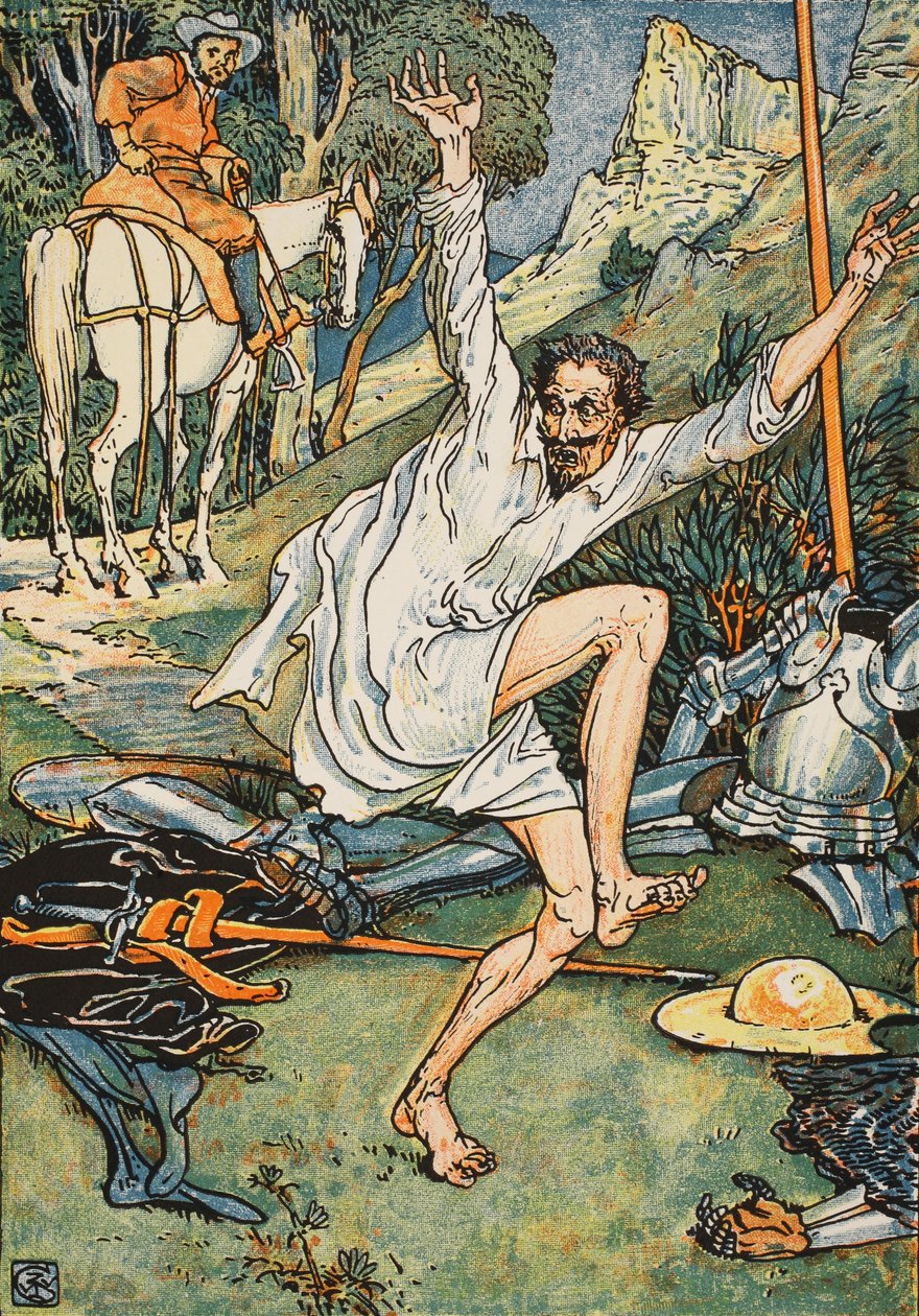 Don Quixote Doing Penance, illustrasjon fra 