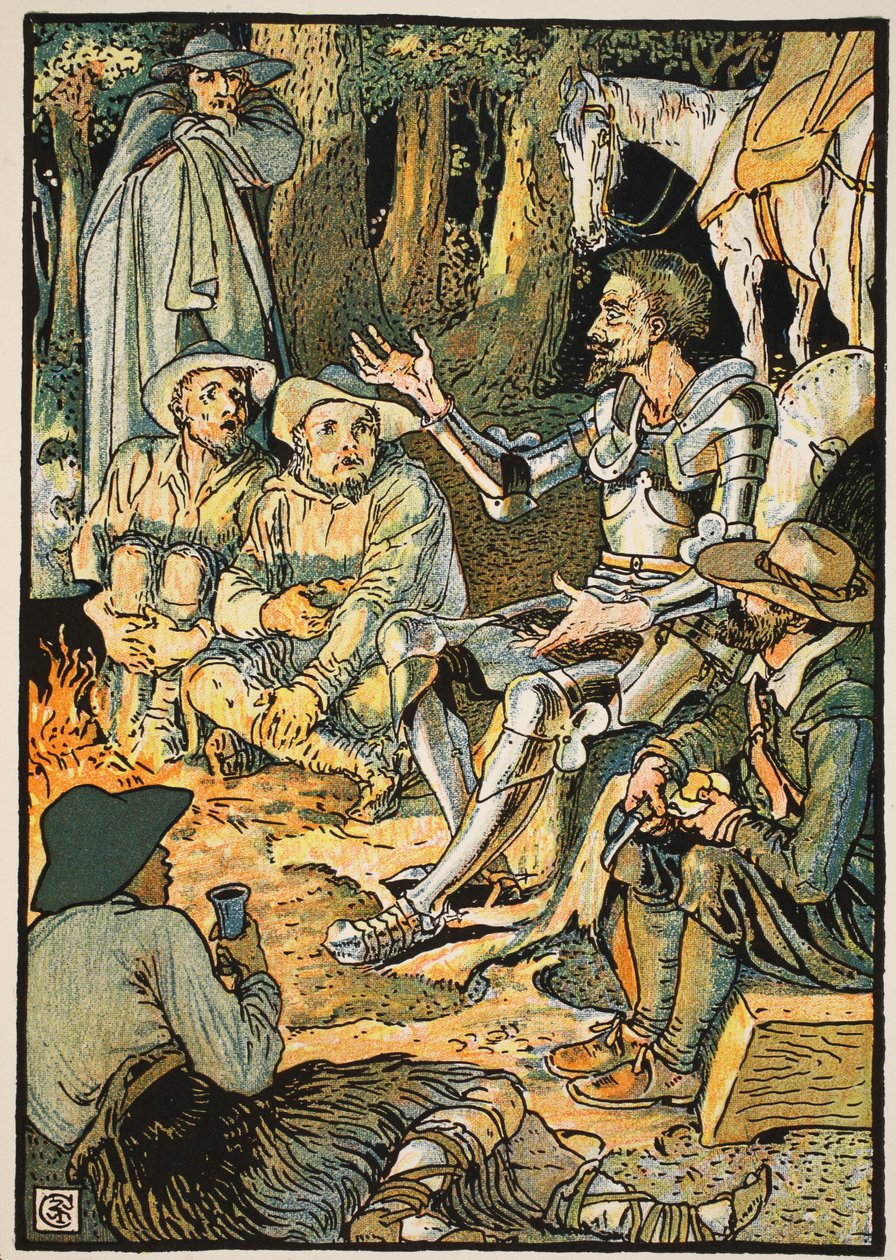 Don Quixote and the Goatherds, illustrasjon fra 